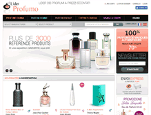 Tablet Screenshot of liderprofumo.com